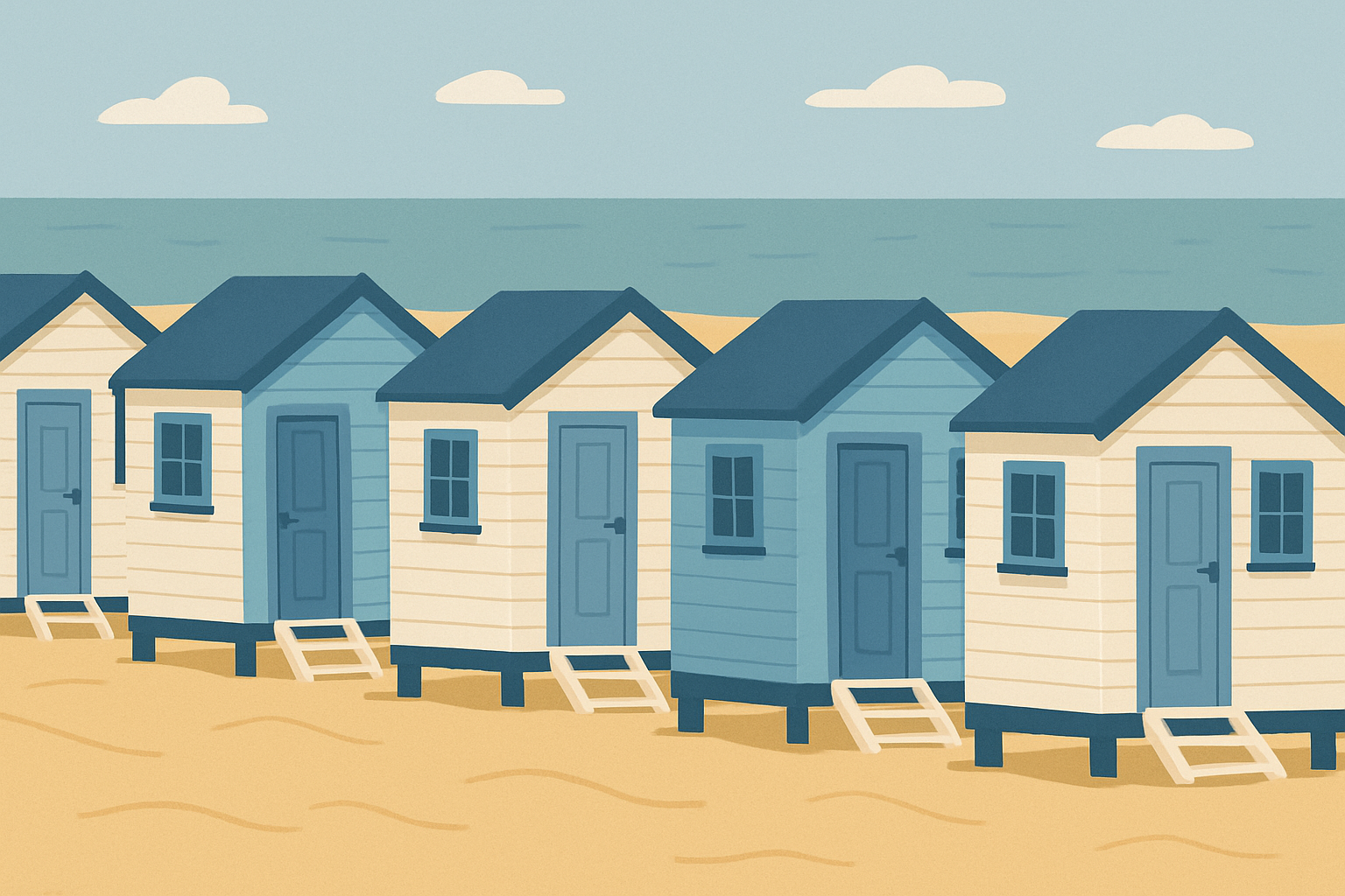 Dure strandhuisjes